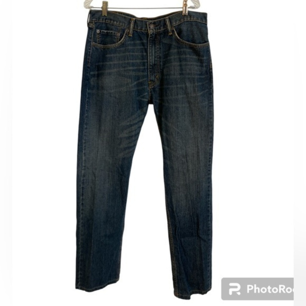 Mens Levi’s 505 Classic Straight Leg 5 Pocket Zip Fly Denim Jeans 36 X 33